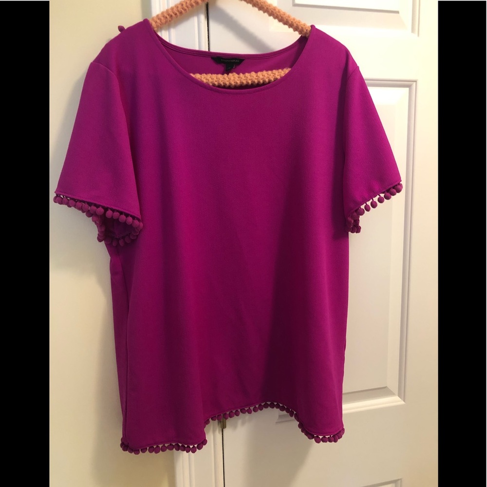 Hot pink Banana Republic blouse